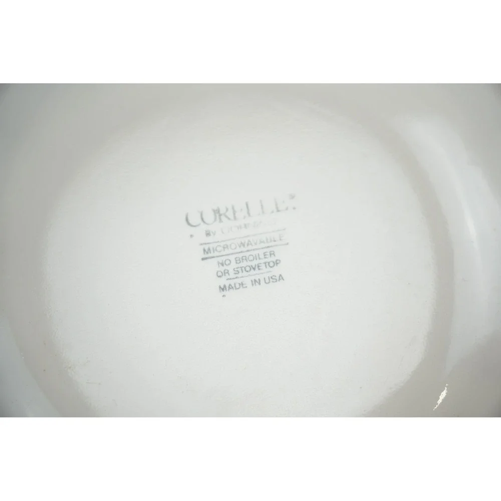 Vintage Corelle CorningWare FOREVER‎ YOURS Dessert Salad Plate PINK HEARTS 6.75